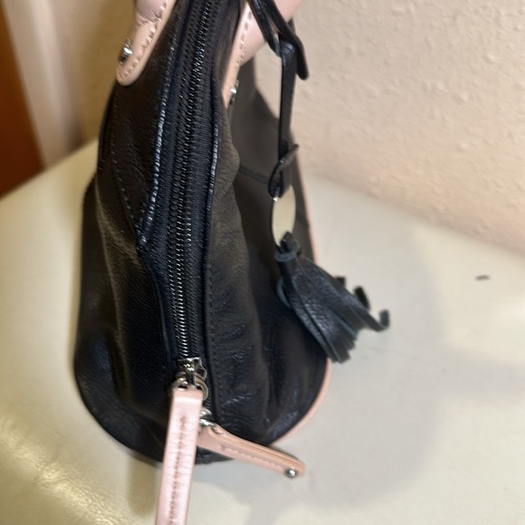 Tignanello black and cream top handled purse - Picture 9 of 9